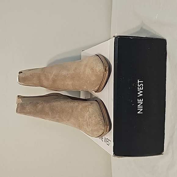 Nine West Shoes - Nine West Beige Suede Bootie